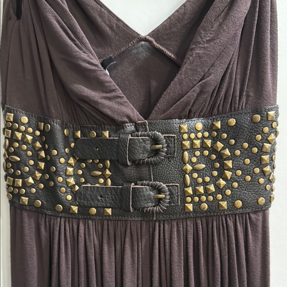 NWT SKY Elegant Brown Maxi Dress sz s - Picture 2 of 6